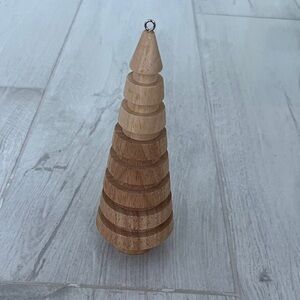 Natural Wood Christmas Tree Ornament - Holiday Décor